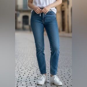 LEI Women’s Denim Joggers Jeggings Size L Stretch Casual  School Comfy